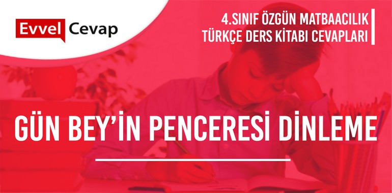 4. Sınıf Özgün Yayınları Türkçe Ders Kitabı Cevapları Sayfa 27-28-29-30