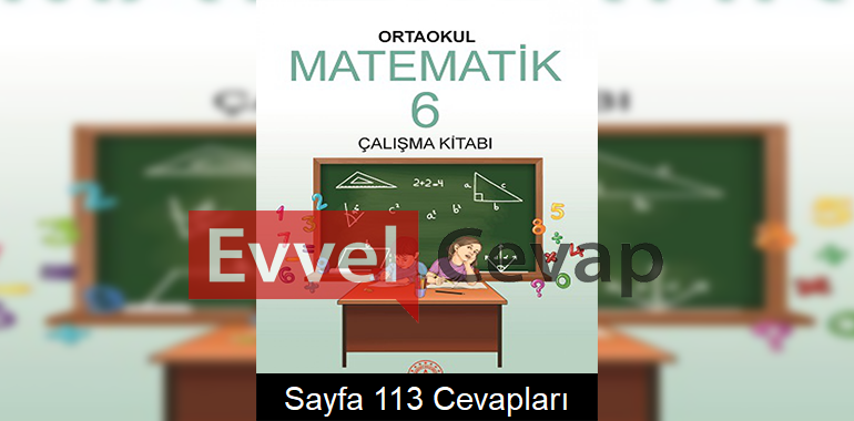 6. Sınıf Matematik Çalışma Kitabı Cevapları Sayfa 113