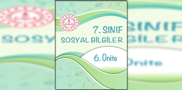 7. Sınıf Sosyal Bilgiler Beceri Temelli Testler 6. Ünite Cevapları