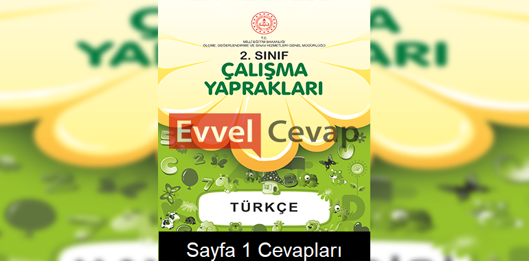 2. Sınıf Türkçe Çalışma Yaprakları Cevapları Kasım 2021 Sayfa 1
