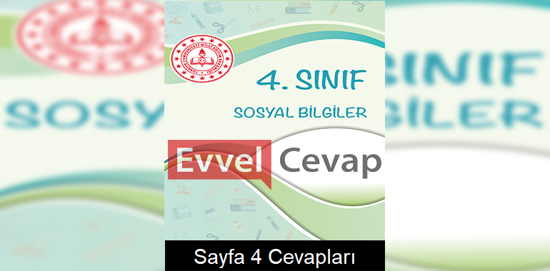 4. Sınıf Sosyal Bilgiler Çalışma Soruları Cevapları Sayfa 4