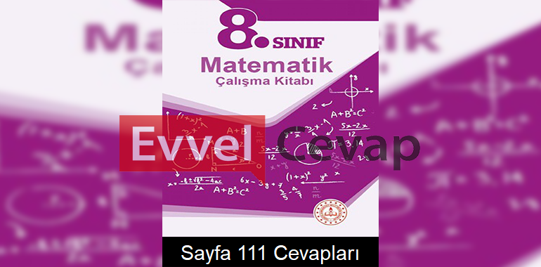 8. Sınıf Matematik Çalışma Kitabı Cevapları Sayfa 111