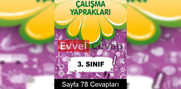 3. Sınıf Çalışma Yaprakları Cevapları Sayfa 78