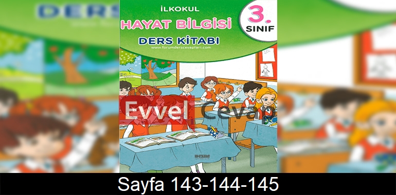 3. Sınıf Hayat Bilgisi Ders Kitabı Cevapları Dizin Yayınları Sayfa 143-144-145