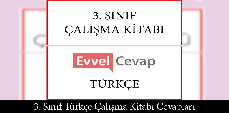 3. Sınıf Türkçe Çalışma Kitabı Cevapları