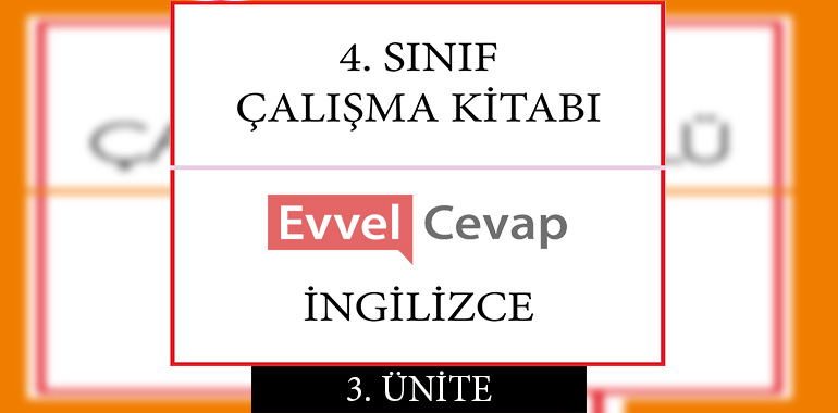 4. Sınıf İngilizce Çalışma Kitabı 3. Ünite Cevapları