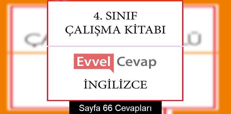 4. Sınıf İngilizce Çalışma Kitabı Cevapları Sayfa 66 (1. Dönem)