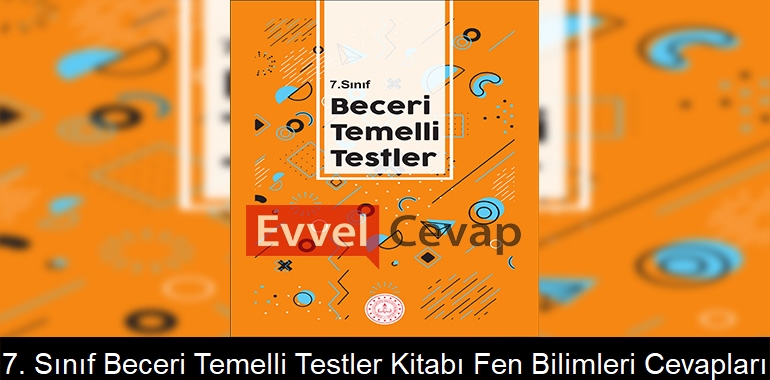 7. Sınıf Beceri Temelli Testler Kitabı Fen Bilimleri Cevapları