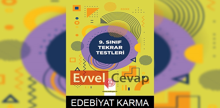 9. Sınıf Tekrar Testleri Türk Dili ve Edebiyatı Karma Test Cevapları