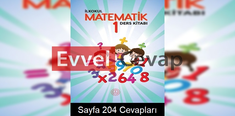 1. Sınıf Matematik Meb Yayınları Ders Kitabı Cevapları Sayfa 204