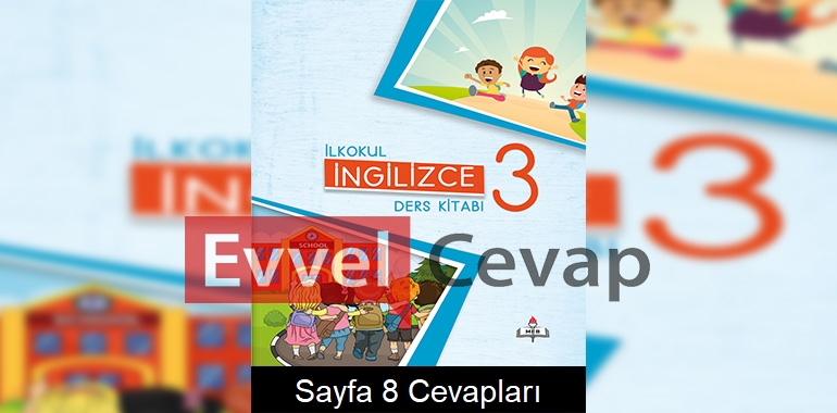 3. Sınıf Meb Yayınları İngilizce Ders Kitabı Sayfa 8 Cevabı