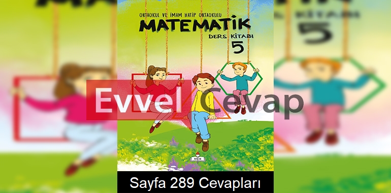 5. Sınıf Meb Yayınları Matematik Ders Kitabı Sayfa 289 Cevapları