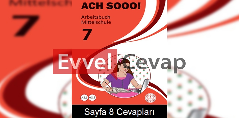 7. Sınıf Almanca A2.1-2 Çalışma Kitabı Sayfa 8 Cevapları Meb Yayınları