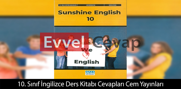 10. Sınıf İngilizce Ders Kitabı Cevapları Cem Yayınları