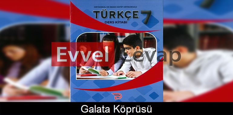 Galata Köprüsü Metni Etkinlik Cevapları (7. Sınıf Türkçe)