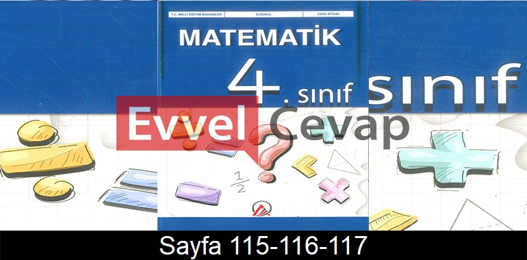 4. Sınıf Ada Yayınları Matematik Ders Kitabı Cevapları Sayfa 115-116-117