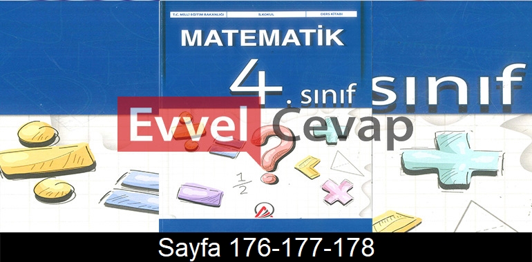 4. Sınıf Ada Yayınları Matematik Ders Kitabı Cevapları Sayfa 176-177-178