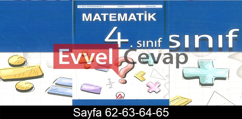 4. Sınıf Ada Yayınları Matematik Ders Kitabı Cevapları Sayfa 62-63-64-65
