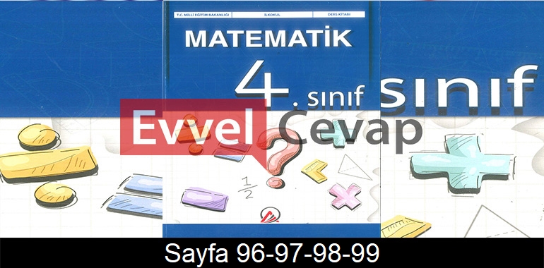 4. Sınıf Ada Yayınları Matematik Ders Kitabı Cevapları Sayfa 96-97-98-99