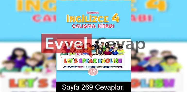4. Sınıf İngilizce Çalışma Kitabı Cevapları Meb Yayınları Sayfa 269