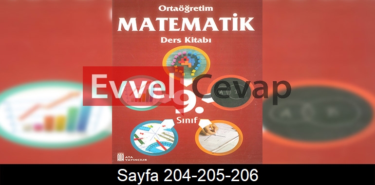 9. Sınıf Ata Yayınları Matematik Ders Kitabı Cevapları Sayfa 204-205-206