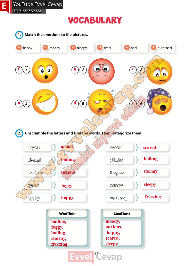 6-sinif-ingilizce-ders-kitabi-cevabi-hecce-yayinlari-sayfa-71
