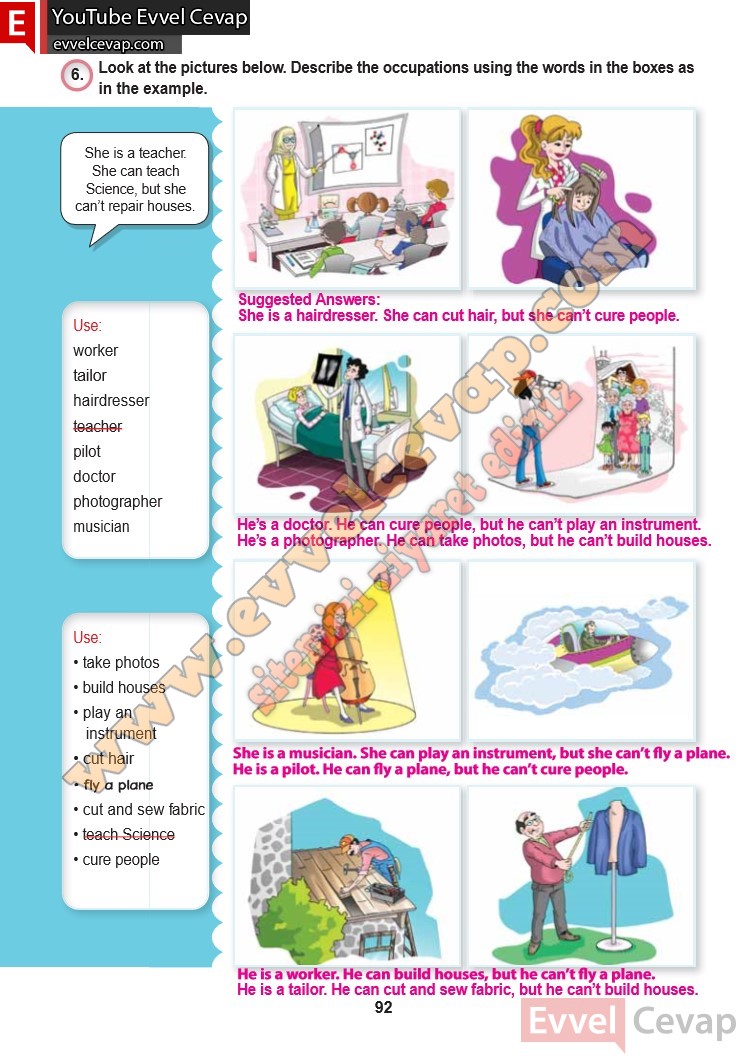 6-sinif-ingilizce-ders-kitabi-cevabi-hecce-yayinlari-sayfa-92