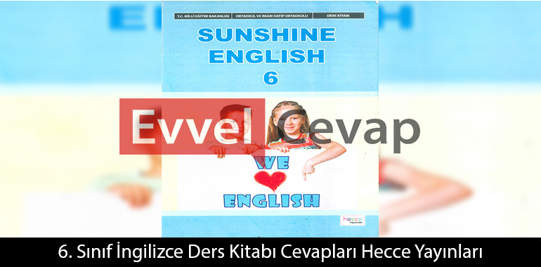6. Sınıf İngilizce Ders Kitabı Cevapları Hecce Yayınları