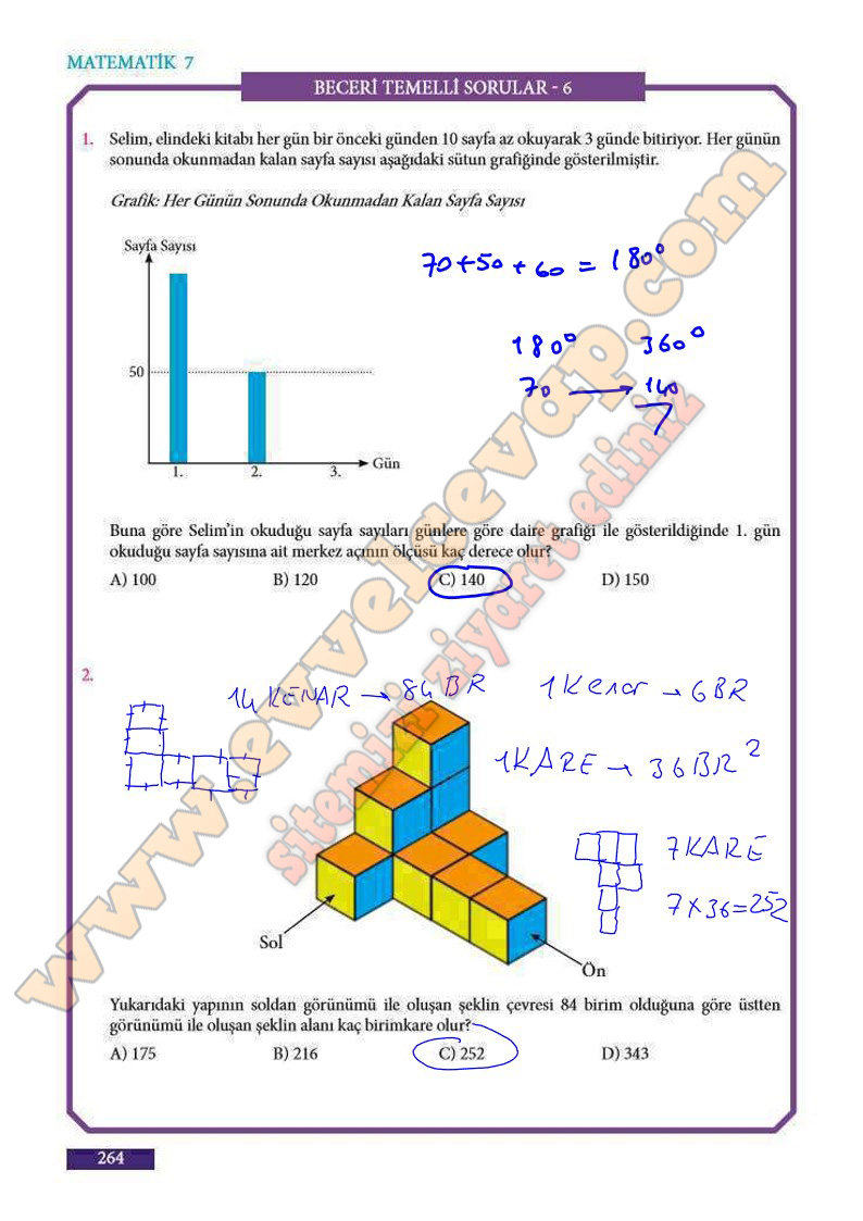 7-sinif-matematik-ders-kitabi-cevabi-meb-sayfa-264