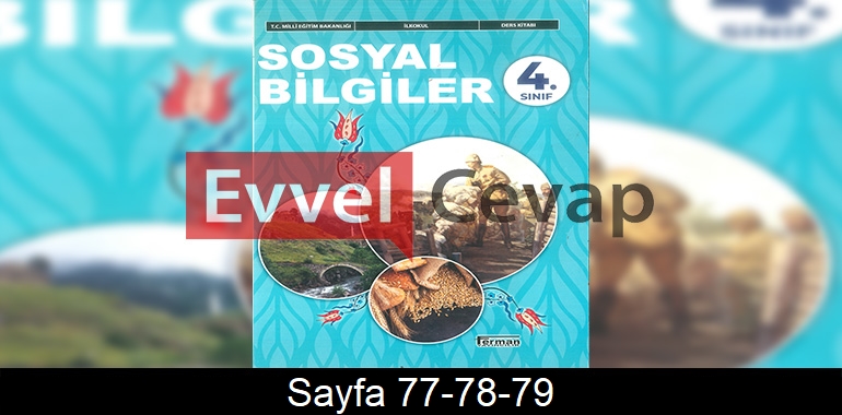 4. Sınıf Ferman Yayınları Sosyal Bilgiler Ders Kitabı Cevapları Sayfa 77-78-79