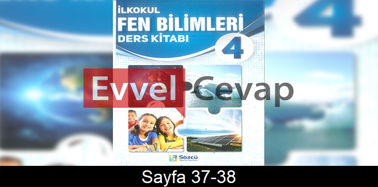 4. Sınıf Sözcü Yayınları Fen Bilimleri Ders Kitabı Cevapları Sayfa 37-38