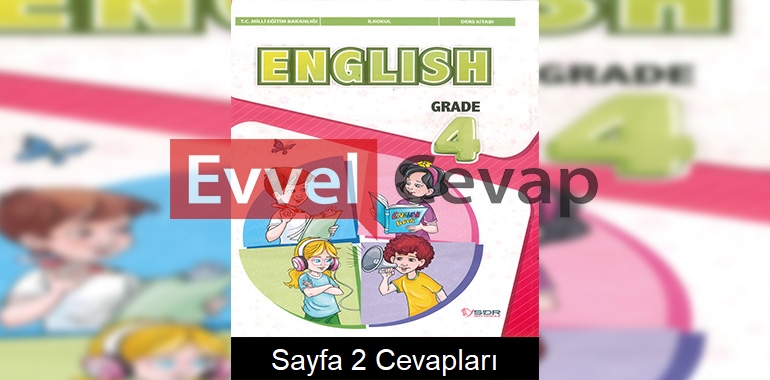 4. Sınıf İngilizce Ders Kitabı Cevapları SDR Dikey Yayınları Sayfa 2