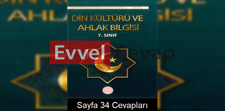 7. Sınıf Din Kültürü Ders Kitabı Cevapları Meb Yayınları Sayfa 34