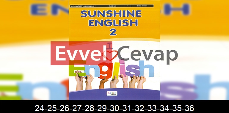 2. Sınıf Hecce Yayıncılık İngilizce Ders Kitabı Cevapları Sayfa 24-25-26-27-28-29-30-31-32-33-34-35-36