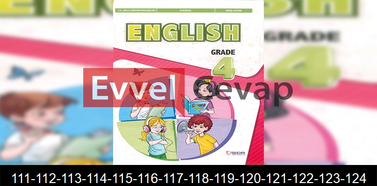 4. Sınıf SDR Dikey Yayıncılık İngilizce Ders Kitabı Cevapları Sayfa 111-112-113-114-115-116-117-118-119-120-121-122-123-124