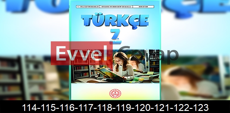 7. Sınıf Meb Yayınları Türkçe Ders Kitabı Cevapları Sayfa 114-115-116-117-118-119-120-121-122-123