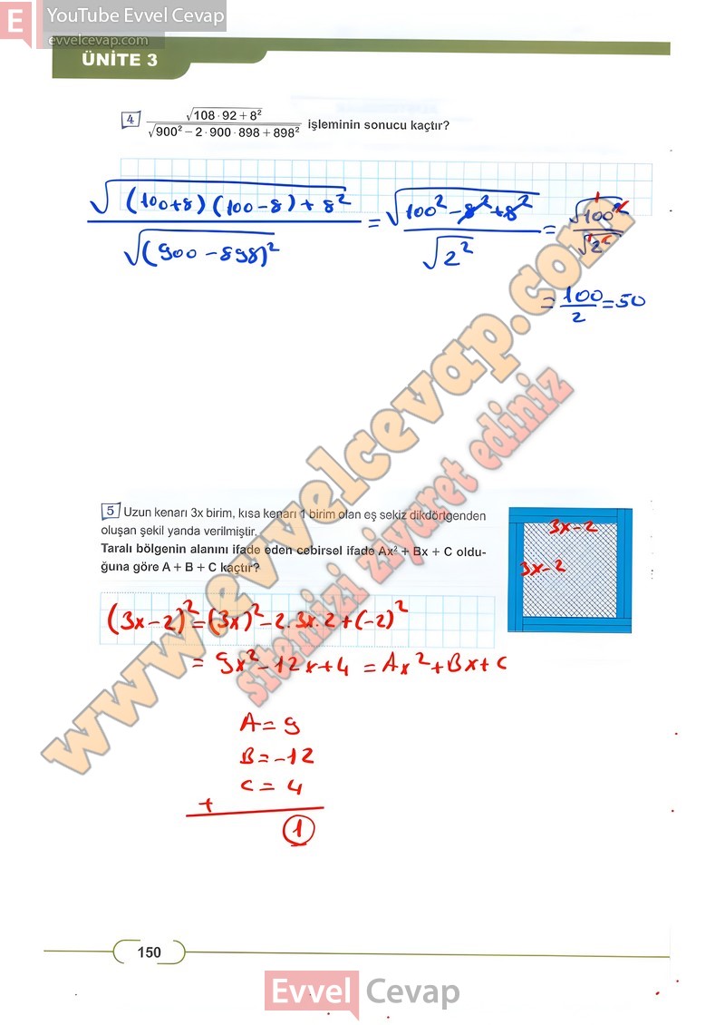 8-sinif-matematik-ders-kitabi-cevabi-meb-sayfa-150