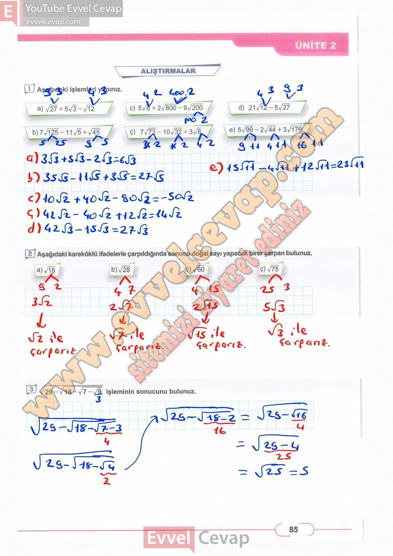 8-sinif-matematik-ders-kitabi-cevaplari-meb-sayfa-85