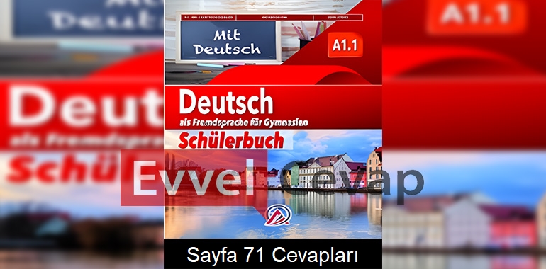 Almanca A1.1 Ders Kitabı Cevapları Ada Yayınları Sayfa 71