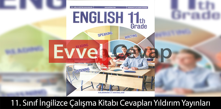 11. Sınıf Yıldırım Yayınları İngilizce Çalışma Kitabı Cevapları