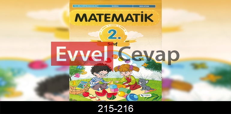 2. Sınıf Anka Yayınları Matematik Ders Kitabı Cevapları Sayfa 215-216