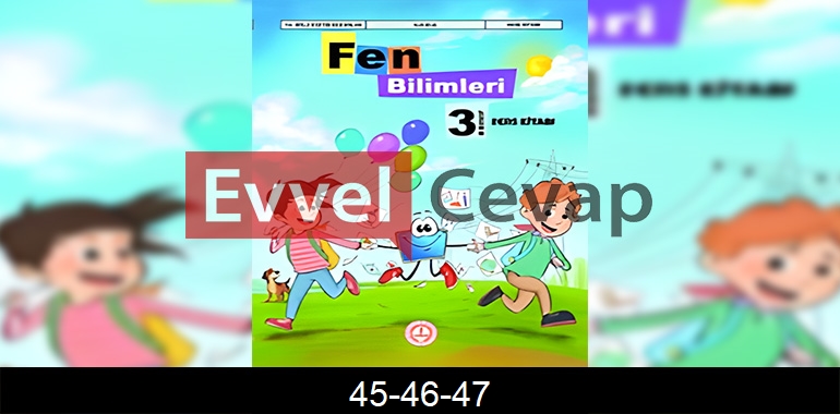 3. Sınıf Fen Bilimleri Ders Kitabı Cevapları Sayfa 45-46-47