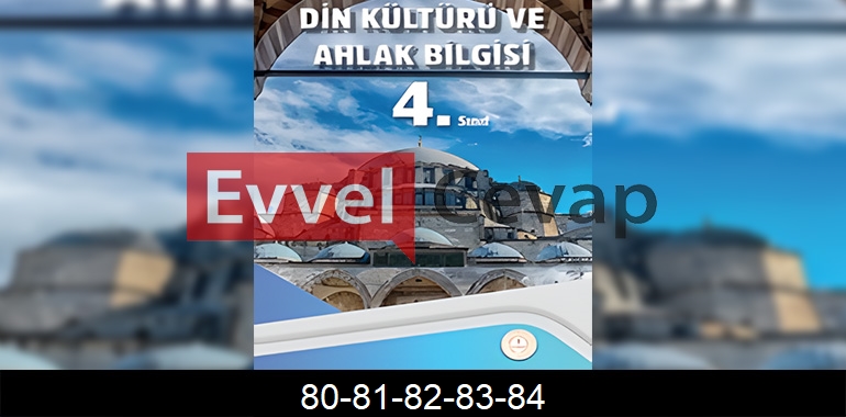 4. Sınıf Din Kültürü Kitabı Cevapları Sayfa 80-81-82-83-84
