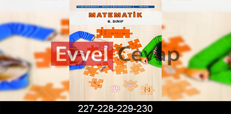 6. Sınıf Matematik Ders Kitabı Cevapları Sayfa 227-228-229-230