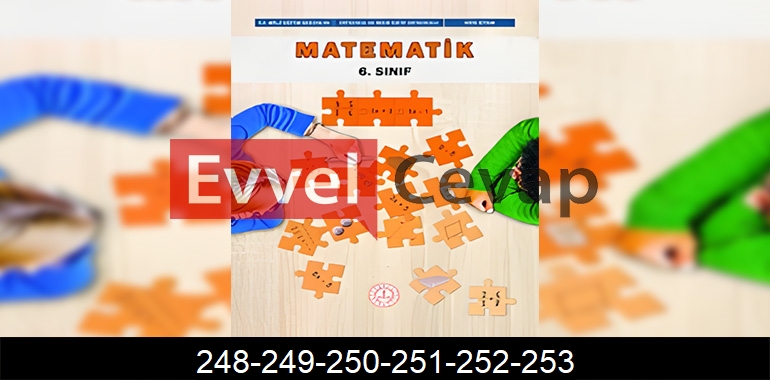 6. Sınıf Matematik Ders Kitabı Cevapları Sayfa 248-249-250-251-252-253