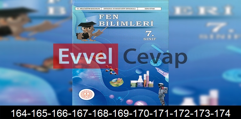 7. Sınıf Fen Bilimleri Ders Kitabı Cevapları Sayfa 164-165-166-167-168-169-170-171-172-173-174
