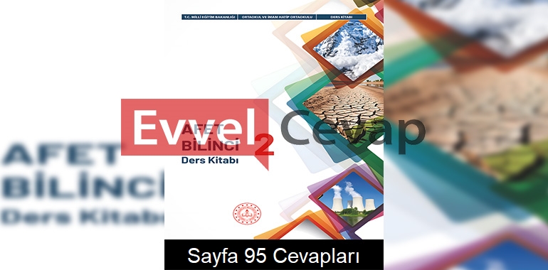 Afet Bilinci Ders Kitabı Cevapları (2. Kitap) Sayfa 95