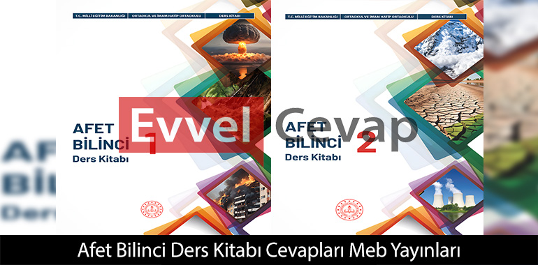 Afet Bilinci Ders Kitabı Cevapları
