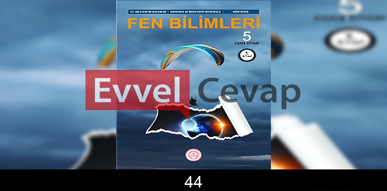 5. Sınıf Fen Bilimleri Ders Kitabı Cevapları Sayfa 44