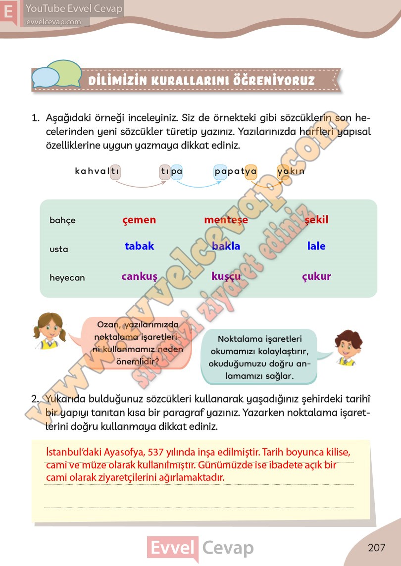 3-sinif-turkce-ders-kitabi-cevaplari-meb-yayinlari-sayfa-207